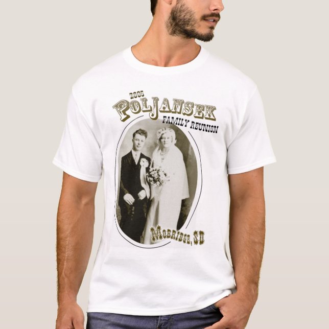 T-shirt Conception de chemise de la Réunion de famille de (Devant)