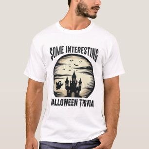 T-shirt Conception de chemise de lune fantôme de trivia Ha