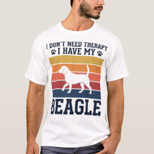 T-shirt Conception de chemise de thérapie pour chien Beagl