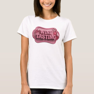 T-shirt Conception de chemise DEGUSTATION DE VIN rose tend