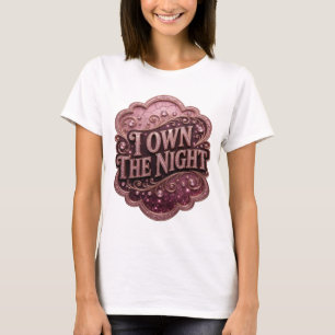 T-shirt Conception de chemise dorée ludique JE POSSÈDE LA 