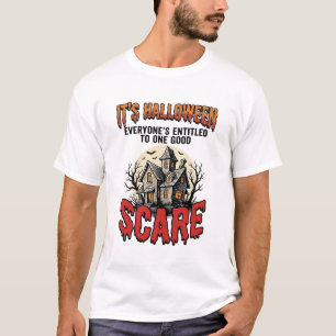 T-shirt Conception de chemise effrayante de maison hantée