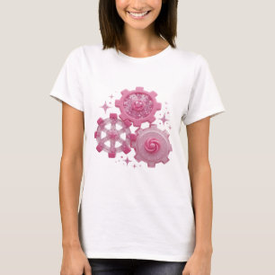 T-shirt Conception de chemise GEARS AND STARS argent State