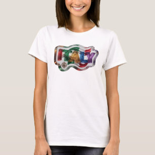 T-shirt Conception de chemise ITALIE Or Élégante