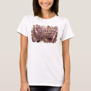 T-shirt Conception de chemise POPPER DE BOUTEILLE rouge ac
