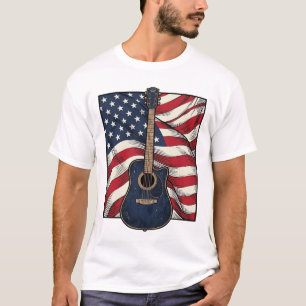 T-shirt Conception de chemise vectorielle drapeau patrioti