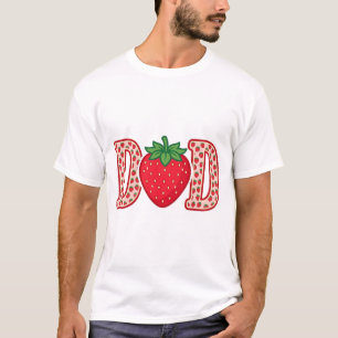 T-shirt Conception de chemise vectorielle lettrage fraise