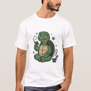 T-shirt Conception de chemise vectorielle tortue Stoner vi