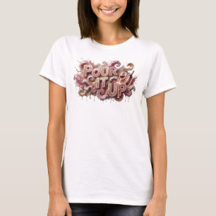 T-shirt Conception de chemise Vibrant Pink POUR IT UP