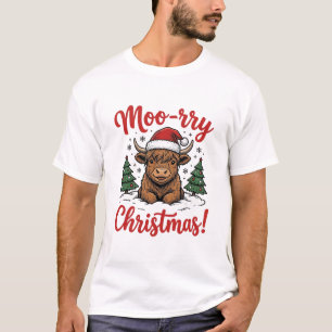 T-shirt Conception de chemise vintage de vache Highland Mo