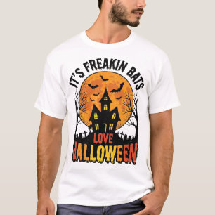 T-shirt Conception de chemise vintage Freakin Bats Love Ha
