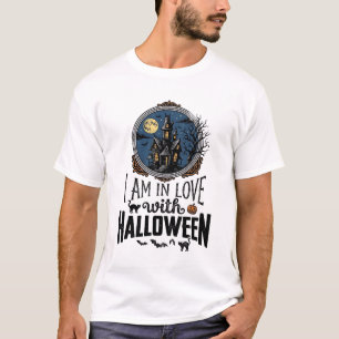 T-shirt Conception de chemise vintage I Am In Love With Ha