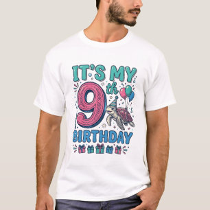 T-shirt Conception de chemise vintage pour enfants tortue