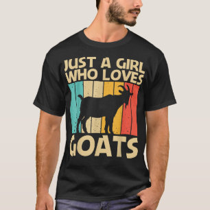 T-shirt Conception de chèvre cool pour filles femmes éleve