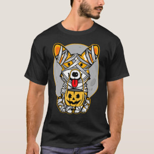 T-shirt Conception de chien de costume d'Halloween mignon