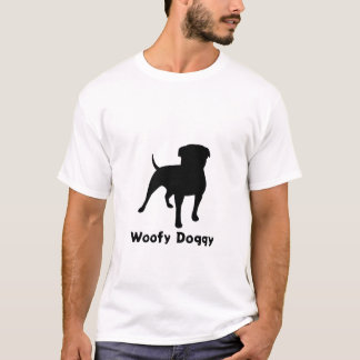 T-shirt Conception de chien noir