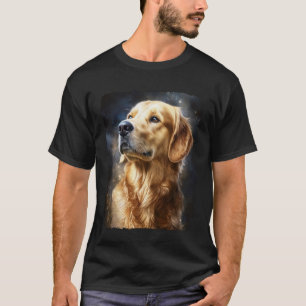 T-shirt Conception de chien Retriever doré pour amateur de