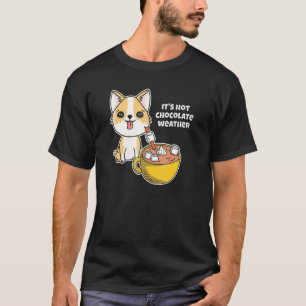 T-shirt Conception de chocolat chaud parfaite pour un corg