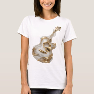 T-shirt Conception de citation de guitare dorée GOLDEN OR 