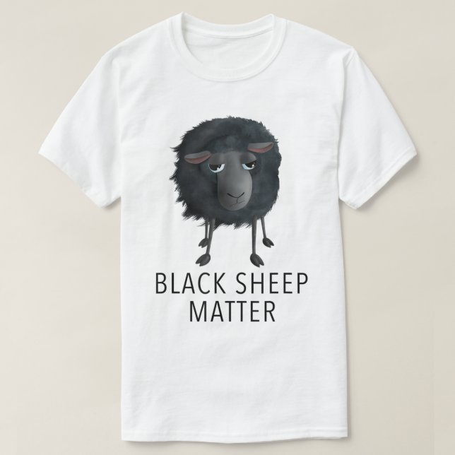 T-shirt Conception de citation de mouton noir drôle (Design devant)