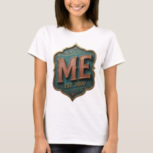 T-shirt Conception de citation Statement Gold ME EST 2000