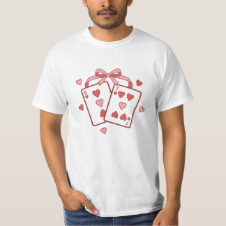 T-shirt Conception de cœurs de la Saint-Valentin 6 & 7