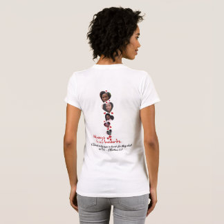 T-shirt Conception de collage sur le thème du coeur