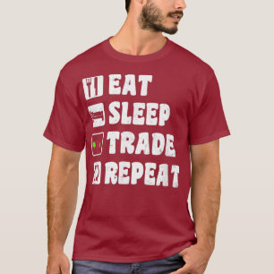 T-shirt Conception de commerce stock Dormir Répéter Cadeau