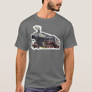 T-shirt Conception de contraste Locomotive pour les amoure
