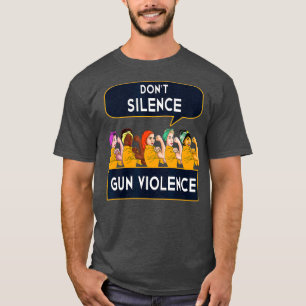 T-shirt Conception de contrôle de la violence contre les a