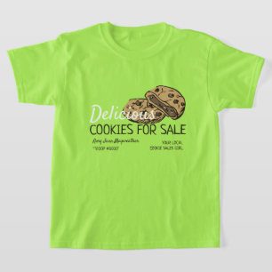 T-shirt Conception de cookies, ventes de cookies collecte 