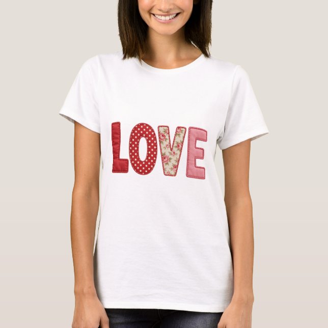 T-shirt Conception de couture de textile en PNG patchwork  (Devant)