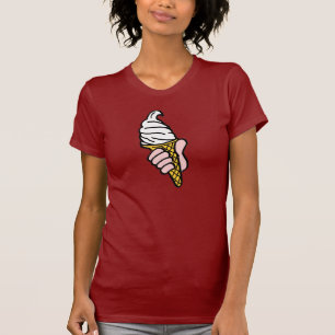 T-shirt Conception de crème glacée avec cône de crème glac