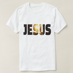 T-shirt Conception de croix de résurrection de Jésus chrét