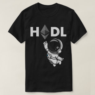 T-shirt Conception de crypto astronautes Ethereum HODL