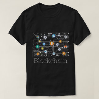 T-shirt Conception de Crypto Réseau Blockchain