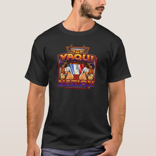 T-shirt Conception de danseur de cerfs communs de drapeau (Devant)