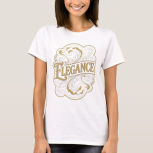 T-shirt Conception de déclaration d'élégance en or tendanc