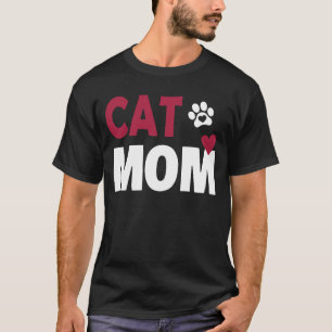 T-shirt Conception de détresse vintage pour maman de chat