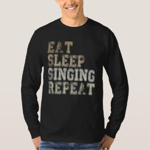T-shirt conception de dicton de karaoke choriste chanteur