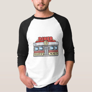 T-shirt conception de diner rétro