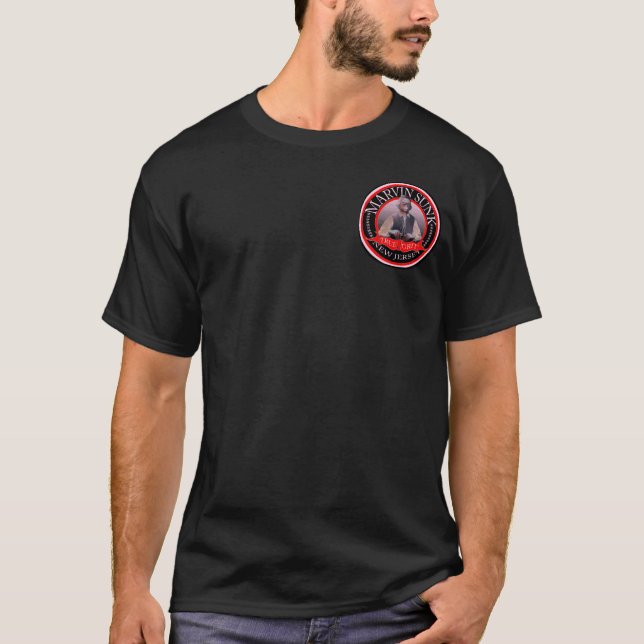 T-shirt Conception de dos d'obscurité descendue par Marvin (Devant)