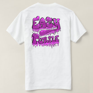 T-shirt Conception de dos violet facile T