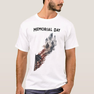 T-shirt Conception de drapeau américain pour l'hommage de
