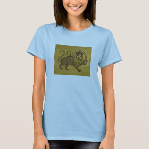 T-shirt Conception de drapeau de lion