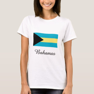 T-shirt Conception de drapeau des Bahamas