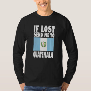 T-shirt Conception de drapeau du Guatemala En cas de pert