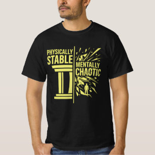 T-shirt Conception de dualité stable physiquement et chaot
