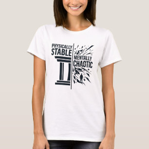 T-shirt Conception de dualité stable physiquement et menta
