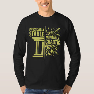 T-shirt Conception de dualité stable physiquement et menta
